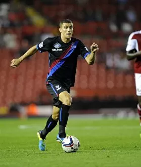 Images Dated 27th August 2013: Bristol City vs Crystal Palace: Stuart O'Keefe in Action at Ashton Gate, 2013