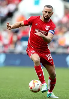 Bristol City V Derby County Prints: Bristol City vs Derby County: Aaron Wilbraham in Action at Ashton Gate Stadium, 2016