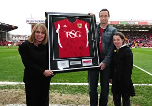 Framed Print : Bristol City vs Derby County Clash at Ashton Gate Stadium - March 31, 2012