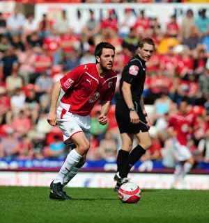 Bristol City V Derby County Prints: Bristol City vs Derby County: Cole Skuse in Championship Action at Ashton Gate Stadium (April 2010)