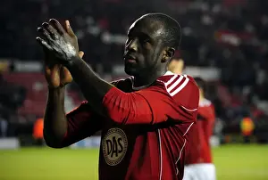 Bristol City V Derby County Prints: Bristol City vs Derby County: Damion Stewart in Action - Championship Football Match