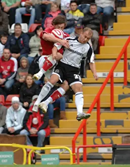 Bristol City V Derby County Prints: Bristol City vs Derby County: A Football Rivalry - Season 08-09
