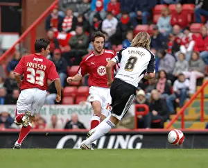 Bristol City V Derby County Prints: Bristol City vs Derby County: A Football Rivalry - Season 08-09
