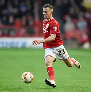 Bristol City V Derby County Prints: Bristol City vs Derby County: Joe Bryan's Thrilling Performance at Ashton Gate Stadium (April 16)
