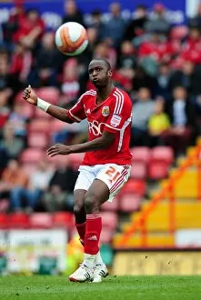 Images Dated 31st March 2012: Bristol City vs Derby County: Kalifa Cisse in Action at Ashton Gate Stadium, 2012