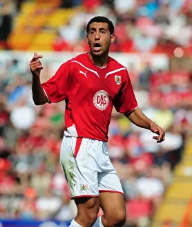 Bristol City V Derby County Prints: Bristol City vs Derby County: Lewin Nyatanga at Ashton Gate Stadium