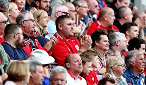 Bristol City V Derby County Prints: Bristol City vs Derby County: Passionate Fans at Ashton Gate Stadium
