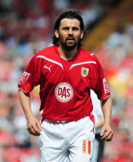 Bristol City V Derby County Prints: Bristol City vs Derby County: Paul Hartley in Action - Championship Football Match, 2010