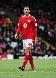 Bristol City V Derby County Prints: Bristol City vs Derby County: Steven Caulker in Action - Championship Football Match