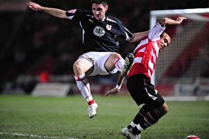 Doncaster Rovers V Bristol City Collection: Bristol City vs Doncaster Rovers: A Football Rivalry from Season 08-09
