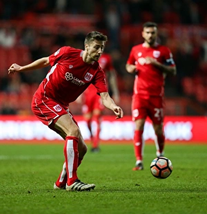 Bristol City vs Fleetwood Town: Jens Hegeler in Action during The Emirates FA Cup Third Round Proper at Ashton Gate Stadium (07/01/2017)