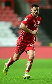Bristol City V Fulham Prints: Bristol City vs Fulham: Bailey Wright in Action at Ashton Gate, 2017