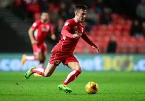 Bristol City V Fulham Prints: Bristol City vs Fulham: Joe Bryan in Action at Ashton Gate, 2017