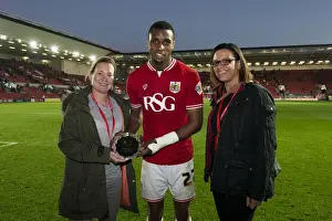 Bristol City V Fulham Prints: Bristol City vs Fulham: Man of the Match Presentation at Ashton Gate, 31st October 2015