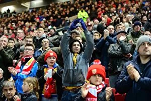 Images Dated 22nd February 2017: Bristol City vs Fulham: Passionate Fans at Ashton Gate, 2017