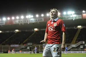 Bristol City vs Gillingham: Luke Ayling in Action at Ashton Gate, Johnstone's Paint Trophy