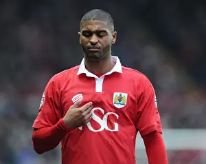 Gillingham Prints: Bristol City vs Gillingham: Mark Little in Action at Ashton Gate