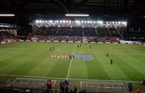 Images Dated 29th January 2015: Bristol City vs Gillingham: Teams Line-up Before the Johnstone's Paint Trophy Southern Area Final