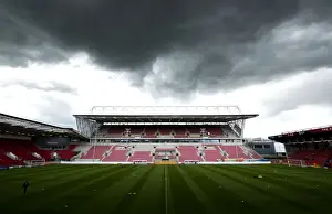 Bristol City V Huddersfield Town Prints: Bristol City vs Huddersfield Town at Ashton Gate: The West Stand Development (April 2016)