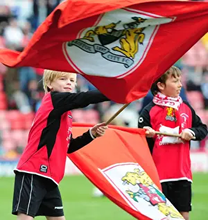 Bristol City vs Huddersfield Town Flag Bearers Clash