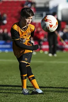 Bristol City V Hull City Prints: Bristol City vs Hull City: Football Action at Aston Gate Stadium