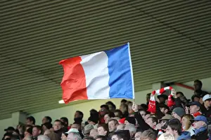 Bristol City V Hull City Prints: Bristol City vs Hull City: French Flag Waves at Ashton Gate, 2015