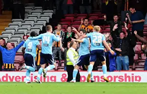 Bristol City V Hull City Prints: Bristol City vs Hull City: Robert Koren's Goal Celebration (Championship Match)