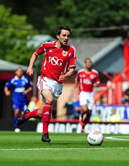Bristol City V Ipswich Town Prints: Bristol City vs Ipswich Town: Cole Skuse at Ashton Gate Stadium (Championship Football Match)