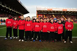 Bristol City V Ipswich Town Prints: Bristol City vs Ipswich Town: Flagbearers of Highridge United at Ashton Gate