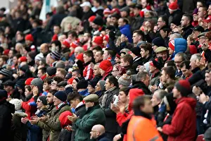 Framed Print : Bristol City vs Ipswich Town: Passionate Fans at Ashton Gate, Sky Bet Championship (13 / 02 / 2016)