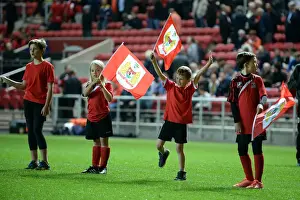 Bristol City V Leeds United Prints: Bristol City vs Leeds United Clash at Ashton Gate Stadium