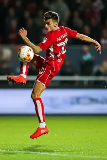 Framed Print : Bristol City vs Leeds United: Jamie Paterson's Shot at Ashton Gate Stadium, Sky Bet EFL Championship
