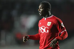 Bristol City V Leeds United Prints: Bristol City vs Leeds United: Kieran Agard in Action at Ashton Gate, 2015