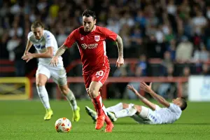 Bristol City V Leeds United Prints: Bristol City vs Leeds United: Lee Tomlin in Action at Ashton Gate Stadium, September 2016