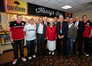 Bristol City V Leeds United Prints: Bristol City vs Leeds United: Marina Dolman Opens Harrys Bar at Ashton Gate Stadium (September 2012)