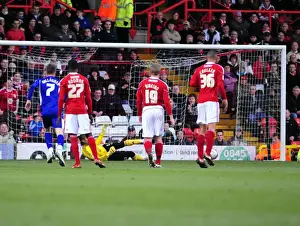 Bristol City V Leicester City Prints: Bristol City vs. Leicester City: 2010-11 Football Showdown - Season 10-11
