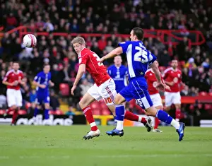 Bristol City V Leicester City Prints: Bristol City vs. Leicester City: 2010-11 Season Showdown - A Football Rivalry Unfolds
