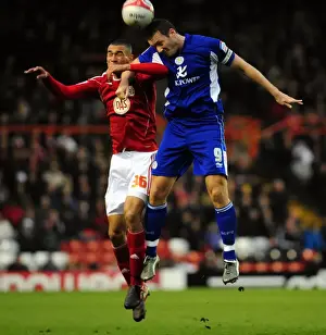 Bristol City V Leicester City Prints: Bristol City vs. Leicester City: 2010-11 Season Showdown - A Football Rivalry Unfolds