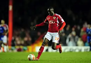 Bristol City V Leicester City Prints: Bristol City vs Leicester City: Albert Adomah in Action at Ashton Gate Stadium, 2012