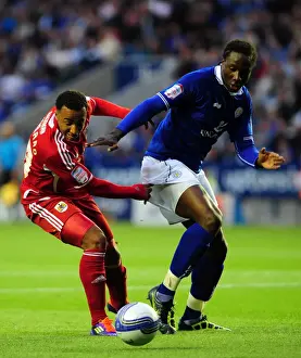 Leicester City V Bristol City Prints: Bristol City vs. Leicester City: A Championship Showdown - Nicky Maynard vs