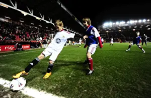 Bristol City V Leicester City Prints: Bristol City vs Leicester City Clash at Ashton Gate Stadium, March 2012