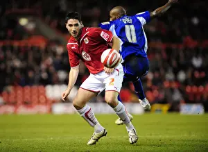 Framed Print : Bristol City vs. Leicester City: A Football Rivalry - Season 09-10