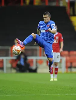 Bristol City V Leyton Orient Prints: Bristol City vs Leyton Orient: Dean Cox in Action at Ashton Gate, 2014
