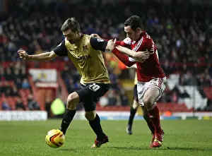Bristol City vs Leyton Orient: Greg Cunningham Tackles David Mooney