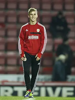 Bristol City V Leyton Orient Prints: Bristol City vs Leyton Orient: Intense Football Action at Ashton Gate - November 2013