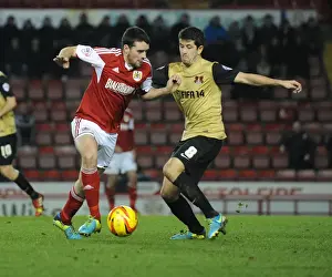 Bristol City vs Leyton Orient: Intense Moment as Brendan Moloney Clashes with Lloyd James