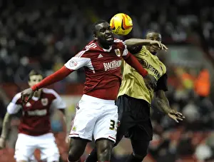 Bristol City V Leyton Orient Prints: Bristol City vs Leyton Orient: Karleigh Osborne Battles for the Header in Sky Bet League One Clash