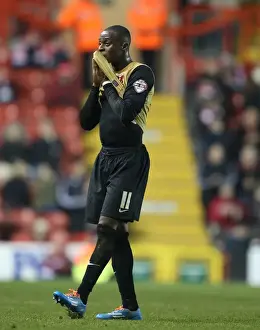 Bristol City vs Leyton Orient: Moses Odubajo's Disappointed Expression