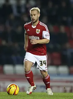 Bristol City vs Leyton Orient: Simon Gillett in Action at Ashton Gate, November 2013 (Sky Bet League One)
