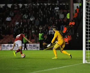 Bristol City V Leyton Orient Prints: Bristol City vs Leyton Orient: Wilbraham Misses Opportunity as Legzdins Passes
